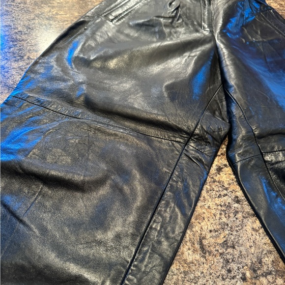 DI CAPRA Vintage guenuine leather pants size 9 - Picture 2 of 12